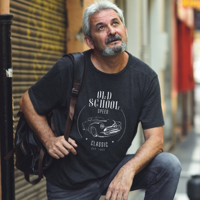 Camiseta T-Shirt White Simple Old School Speed (Criador carregado)