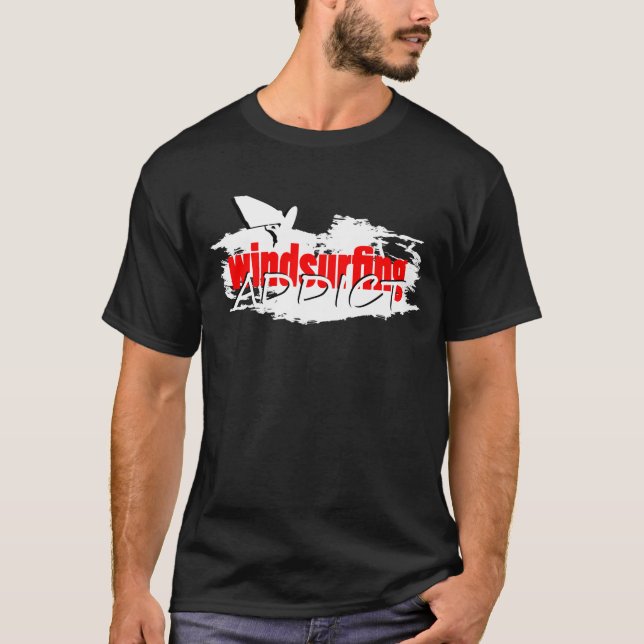 Camiseta T-shirt Windsurfing do viciado (Frente)