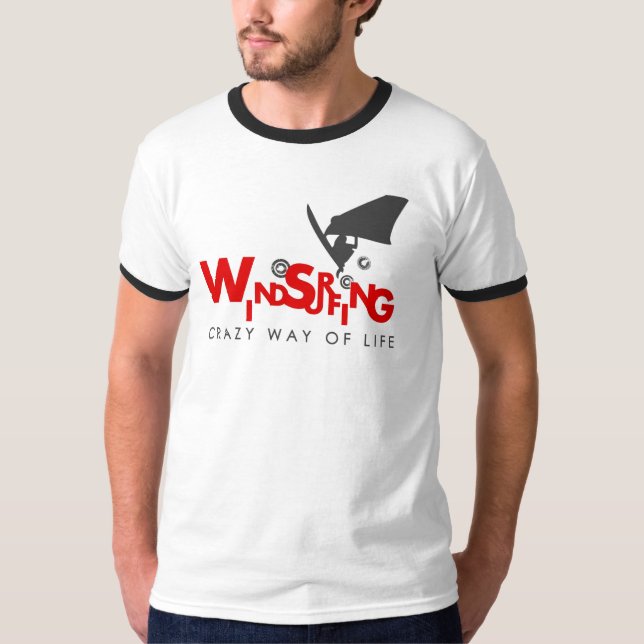 Camiseta T-shirt Windsurfing para viciados windsurfing (Frente)