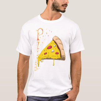Camiseta T-shirt with artistic print of Specter Pizza.