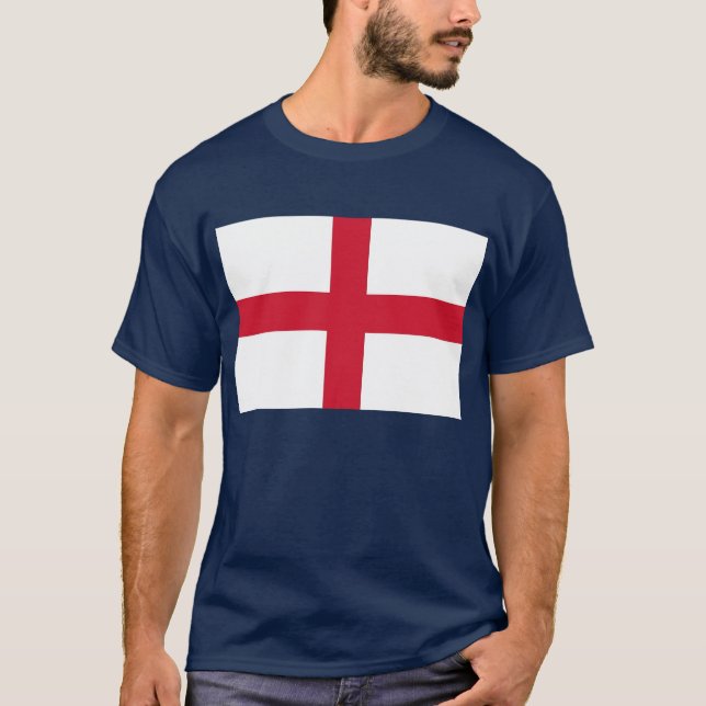 Camiseta T Shirt with Flag of England. (Frente)