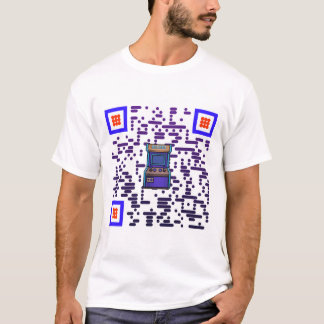 Camiseta t-shirt with slogan in a scannable personalized QR