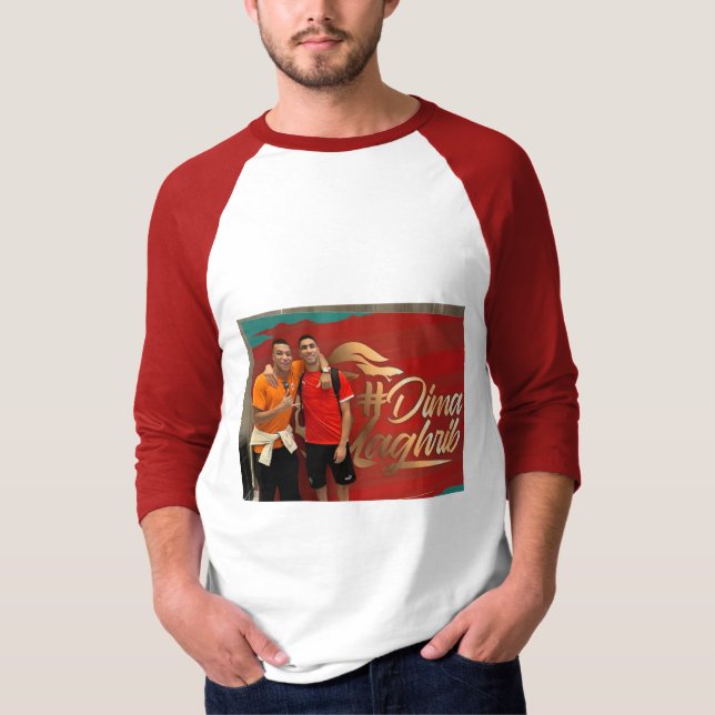 Camiseta T-shirt with the image of Hakimi and Mbappe (Frente)