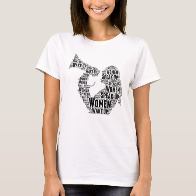 Camiseta T-Shirt Women Acordar Up Fala (Frente)