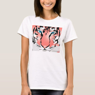 Camiseta T-SHIRT-WOMENT-PÊSSEGO DE PEQUENA Branca/