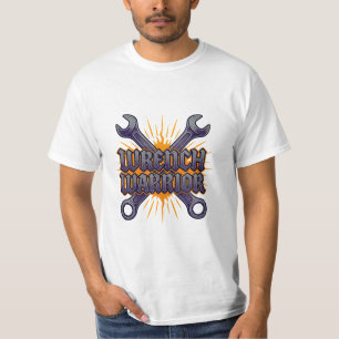 Camiseta T-Shirt Wrench Warrior - Crachá de chave inglesa
