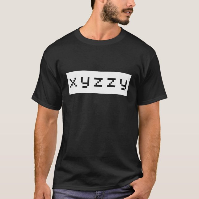 Camiseta T-shirt xyzzy da caverna de Coloassal (Frente)
