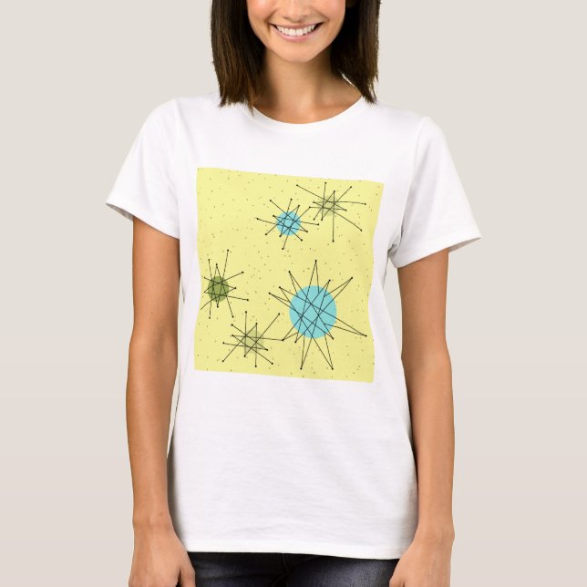 Camiseta T-Shirt Yellow Iconic Atomic Starbursts (Frente)