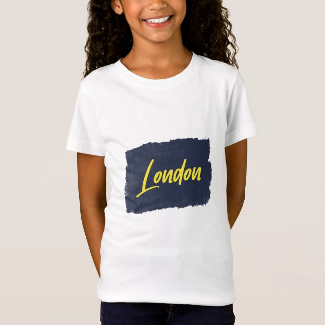 Camiseta T-Shirt Yellow Typografia em Londres (Frente)