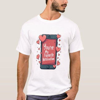 Camiseta T-shirt "You're My Favorite Notification"