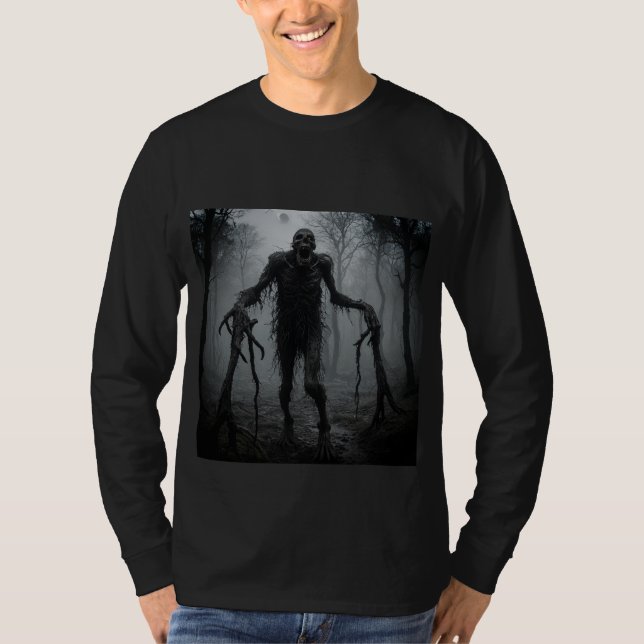 Camiseta T-Shirt Zombie assustadora (Frente)