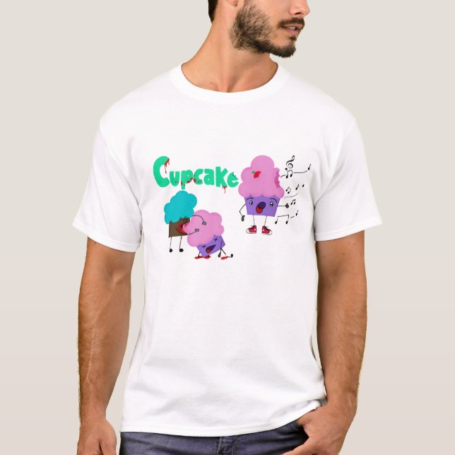 Camiseta T-shirt Zombie Cupcakes (Frente)