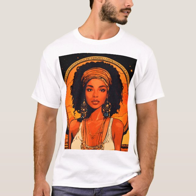 Camiseta T-ShirtBold e Na moda Moça-Impressão (Frente)