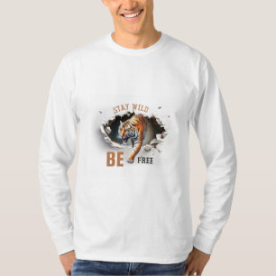 Camiseta T-ShirtFique Selvagem, Seja Livre