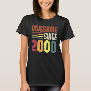 Camiseta T-ShirtIncrível desde 2000 23º aniversário da Imag