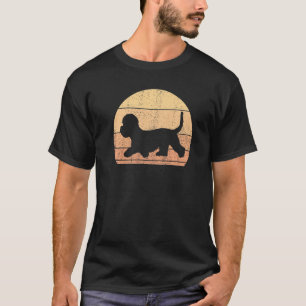 Camiseta T-ShirtRetro Sunset Dandie Dinmont Terrier Dog