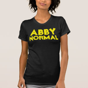 Camiseta T-shirts ABBY NORMAL Dia de as Bruxas engraçado (o