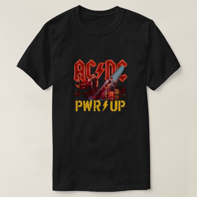 Camiseta T-shirts ACDC Banda Power Up Álbum (Frente do Design)