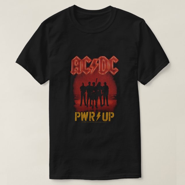 Camiseta T-shirts ACDC Power Up Rock Banda (Frente do Design)
