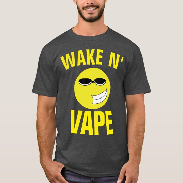Camiseta T-Shirts acordar N' VAPE VAPING (Frente)