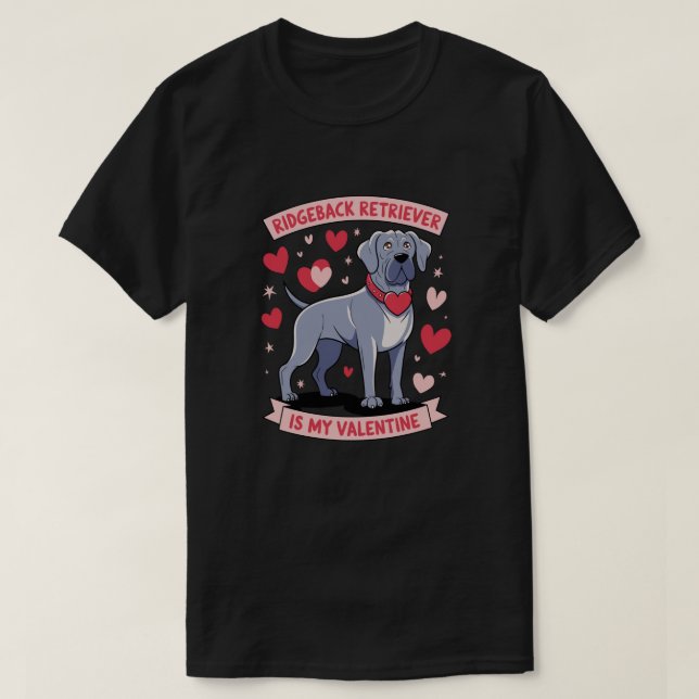Camiseta T-shirts adoram namorados de cachorro (Frente do Design)