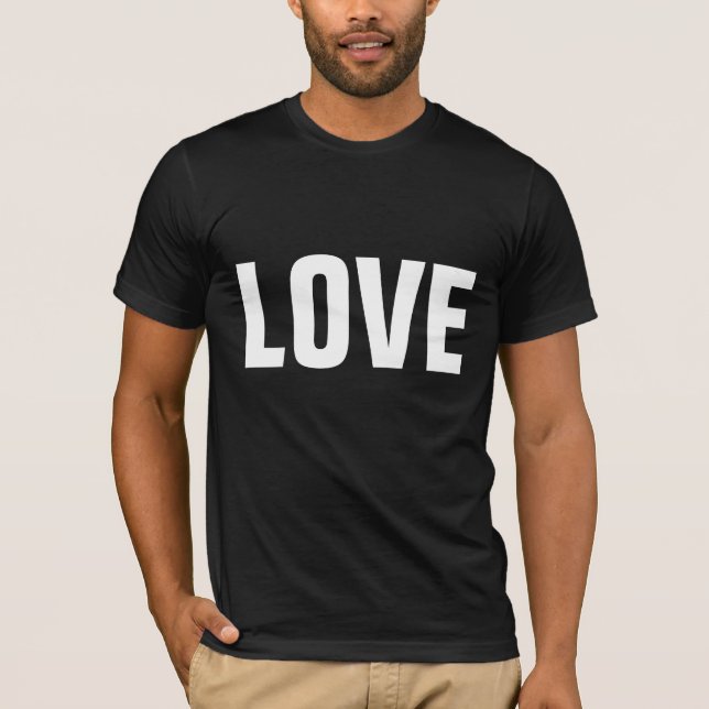 Camiseta T-Shirts AMOR, Inspiracional (Frente)