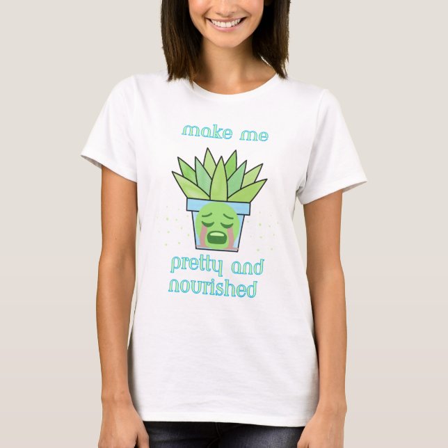 Camiseta T-shirts bonito e nutridas (Frente)