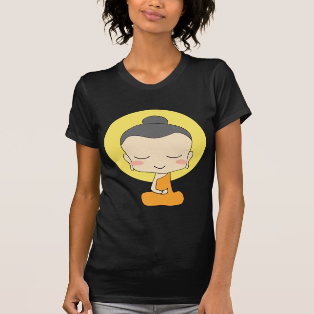 Camiseta T-shirts Buda Iluminescência da MEDITAÇÃO (Frente)