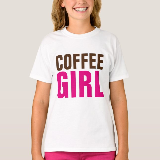 Camiseta T-shirts CAFÉ GIRL (Frente)