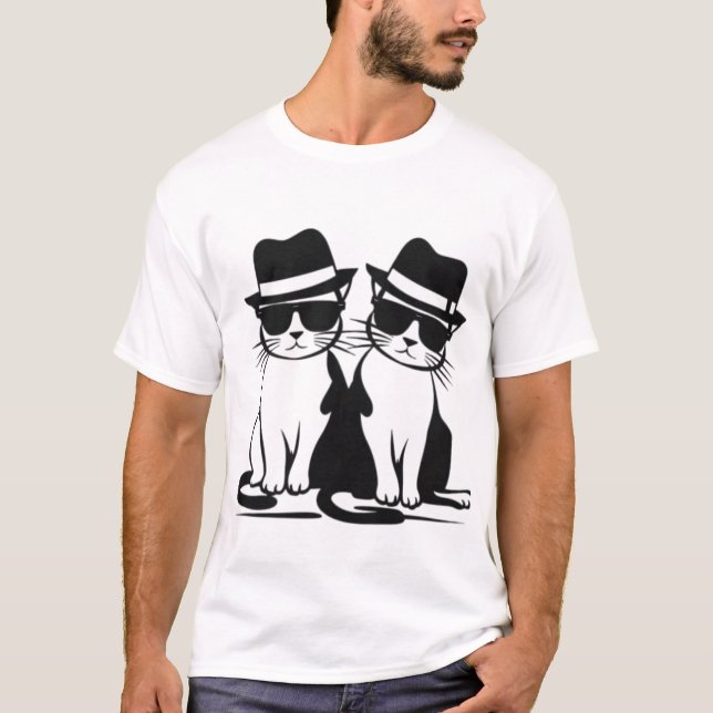 Camiseta T-Shirts cat (Frente)