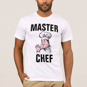 Camiseta T-Shirts CHEF MESTRE, COZINHA DE HOMENS