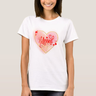 Camiseta T-Shirts Cheio do Coração do Amor