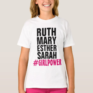Camiseta T-Shirts CHRISTIAN GIRL POWER, RUTH SARAH ESTHER