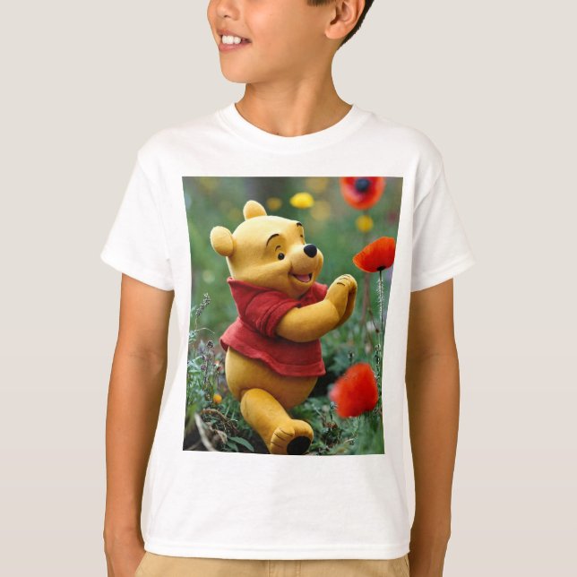 Camiseta T-shirts clássicas Winnie-the-Pooh (Frente)