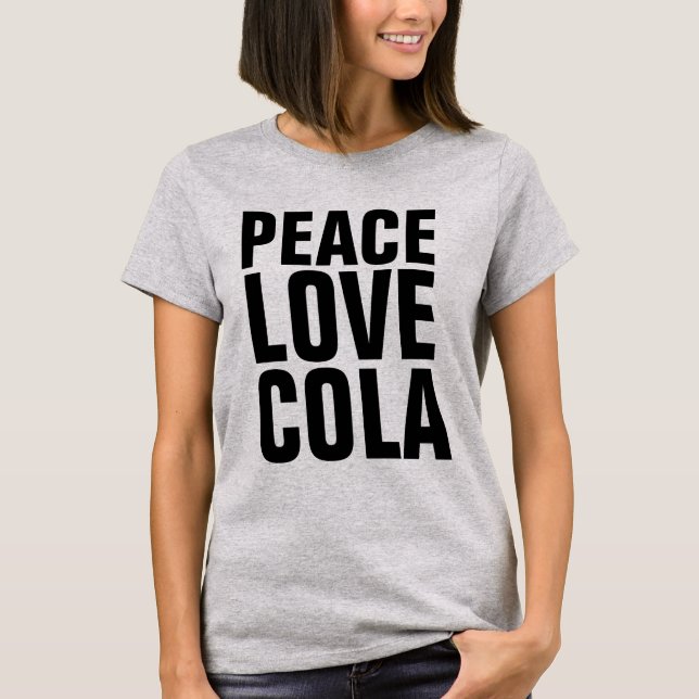 Camiseta T-Shirts COLA LOVE PEACE (Frente)