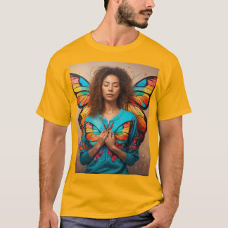 Camiseta T-Shirts com Design de borboleta única | Linda e C