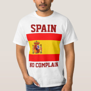 Camiseta t-shirts com pavilhão de espanha