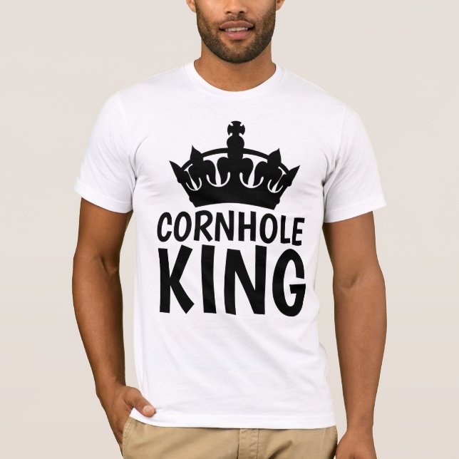 Camiseta T-shirts CORNHOLE KING (Frente)