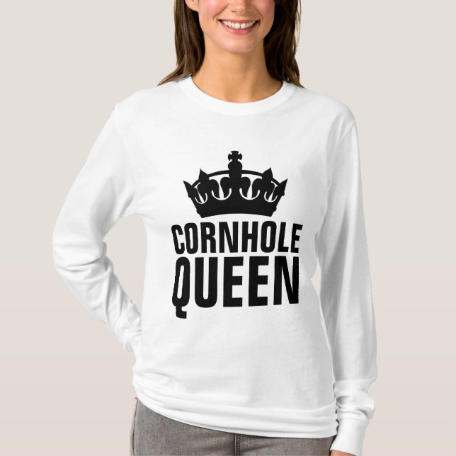 Camiseta T-Shirts CORNHOLE RAINHA (Frente)