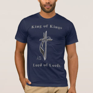 Camiseta T-shirts cristãs Rei dos Reis