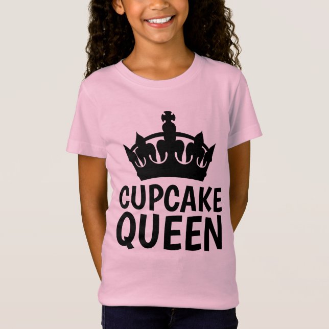 Camiseta T-shirts cupcake QUEEN (Frente)