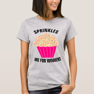 Camiseta T-Shirts cupcakes, SPRINKLES SÃO PARA WINNERS T-Sh