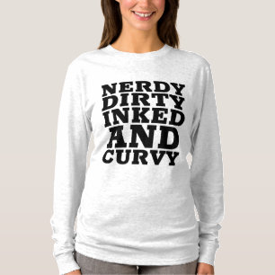 Camiseta T-Shirts CURVADAS E COM TINTA SUJA