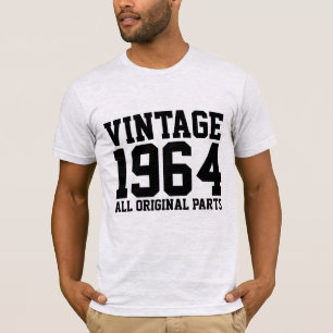 Camiseta T-shirts DE 1964 VINTAGE BIRTHDAY