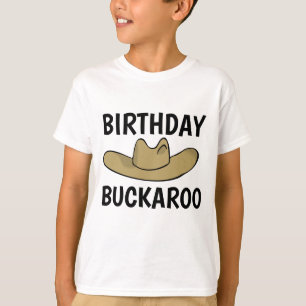 Camiseta T-Shirts DE ANIVERSÁRIO ENGRAÇADAS DO MENINO, BUCK