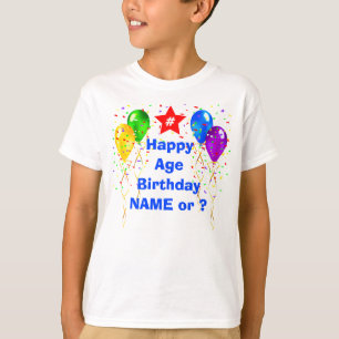 Camiseta T-Shirts de Aniversário Personalizadas para Menin