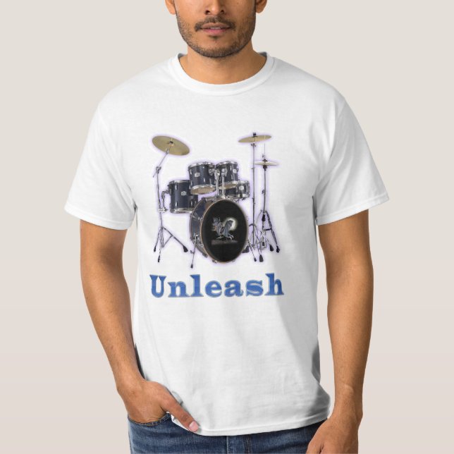 Camiseta t-shirts de baterista (Frente)