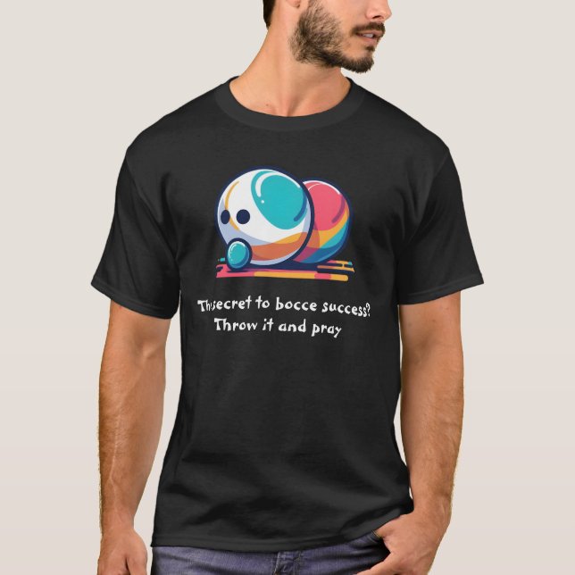 Camiseta t-shirts de bola de marido bocce (Frente)