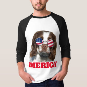 Camiseta T-Shirts de Cachorro Patriótico