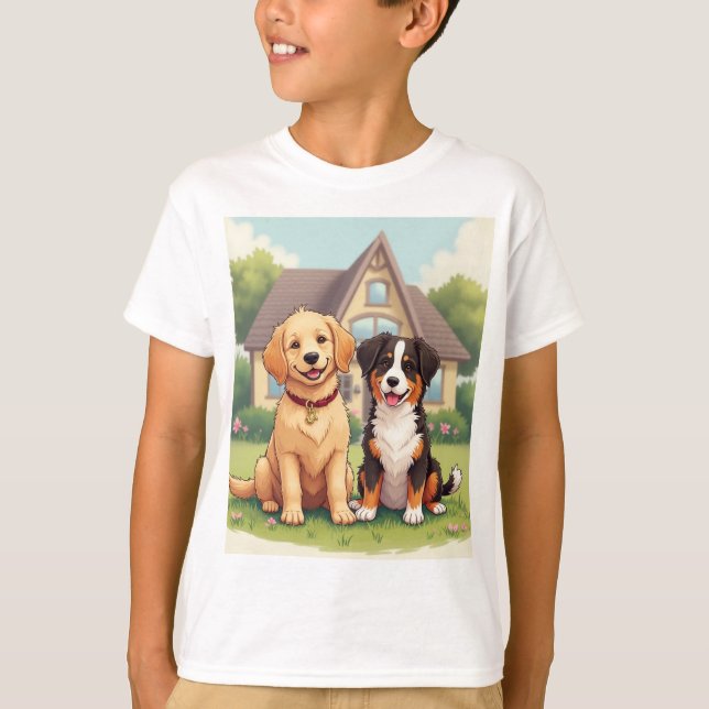 Camiseta t-shirts de cães (Frente)
